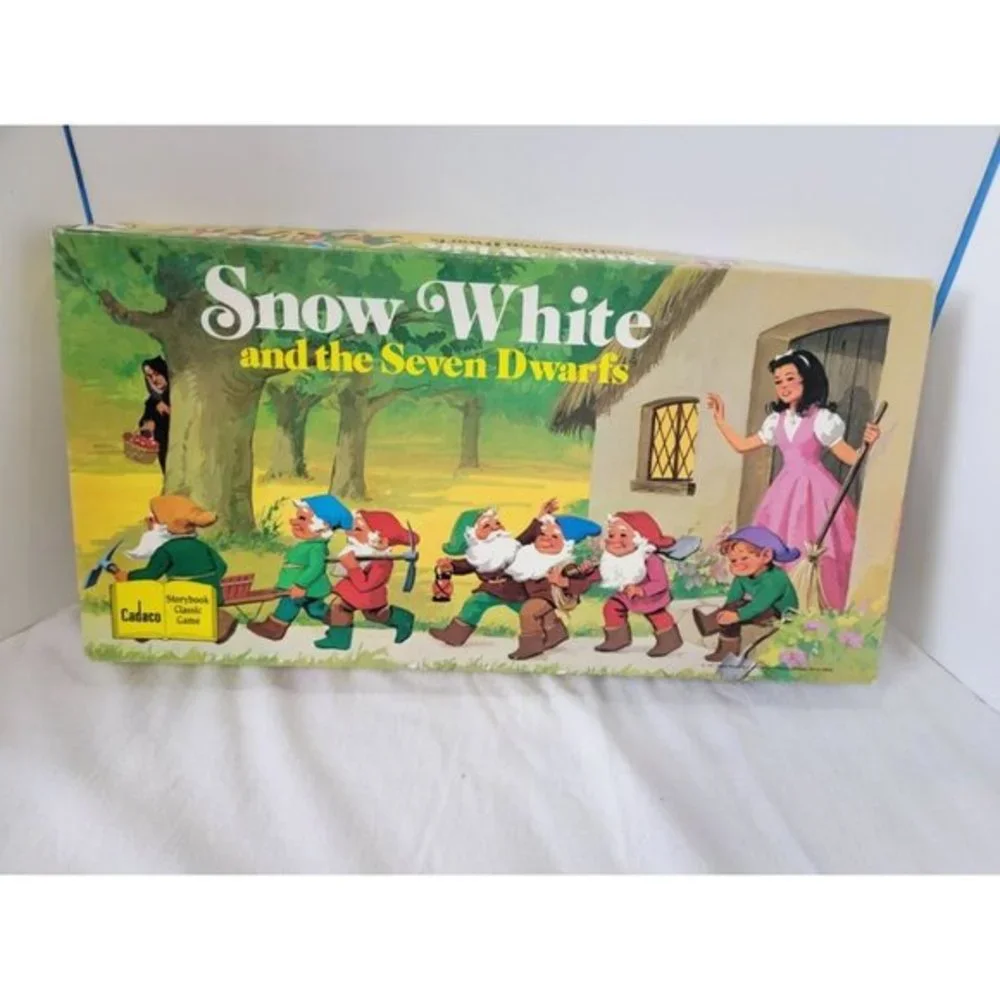 Cedaco Vintage 1977 Snow White and The Seven Dwarfs Board Game Complete‎